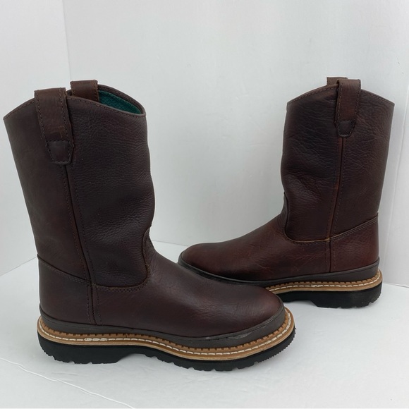 Georgia Boot size 8M Men’s Brown Leather Giant Steel Toe Work Boots